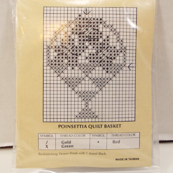 Traditions Counted Cross Stitch Kits –2 Pack- SLEDDING TEDDY & POINSETTA Set - Picture 15 of 16